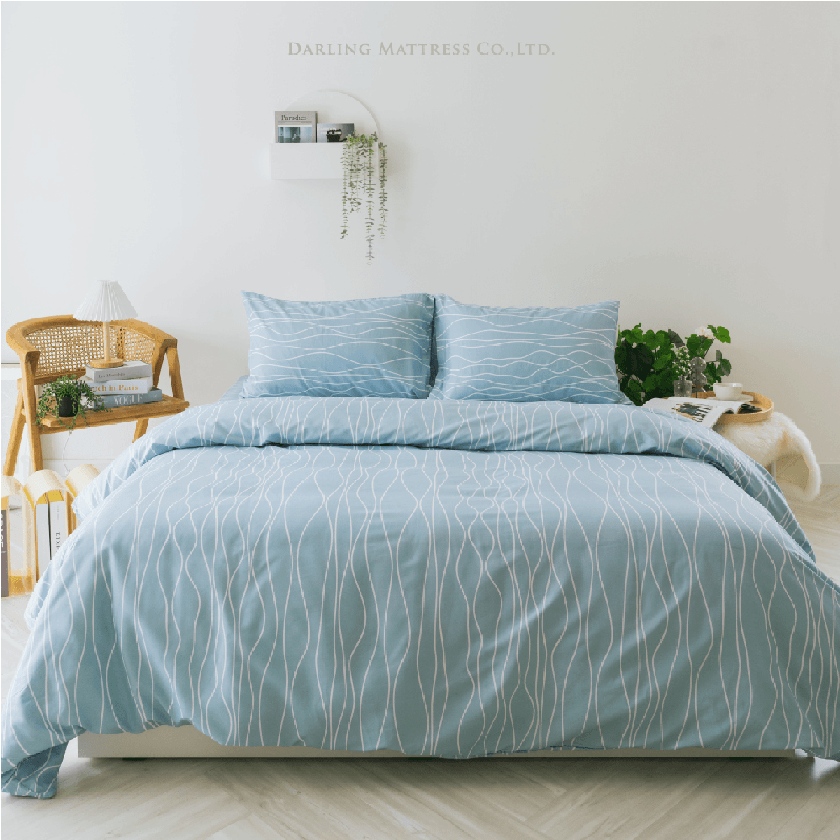 ชุดผ้าปูผ้านวม 3.5 ฟุต DARLING MATTRESS รุ่นแอบสแตรกต์ ลายไอวอรี่_9